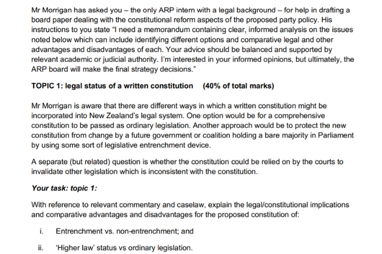 constitutional law assignment help online