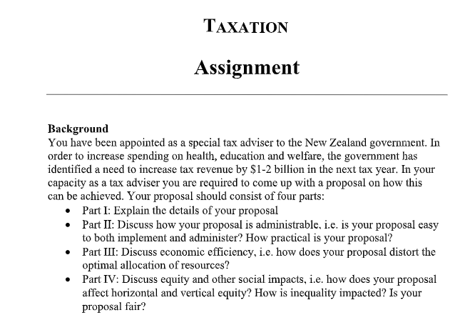 Taxation Assignment Help