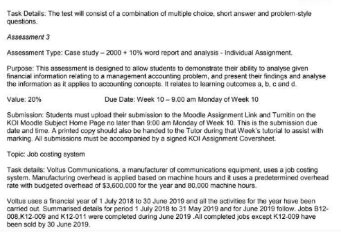 Accounting Assignment Sample