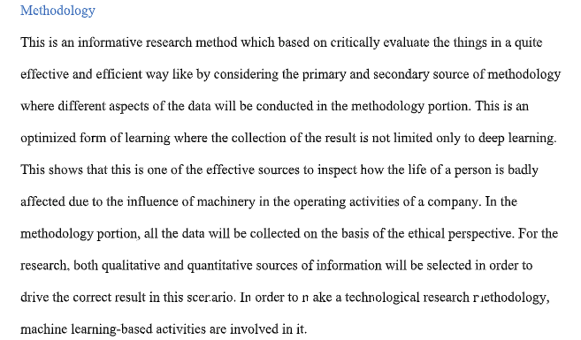 dissertation methodology assessment sample