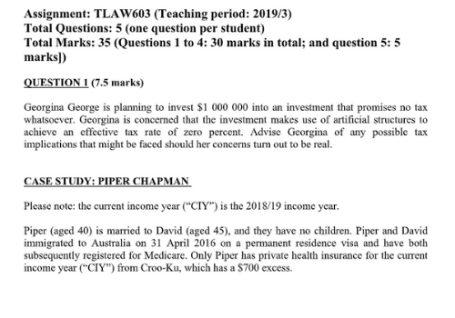 Taxation Assignment Sample
